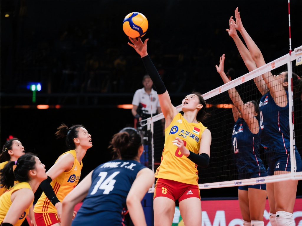 “中国女排北京站完美开局 3-0横扫法国队” 中国女排在首局比赛中牢牢掌控节奏,凭借精
